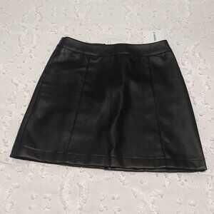 Forever 21 Faux Leather Black Mini Skirt